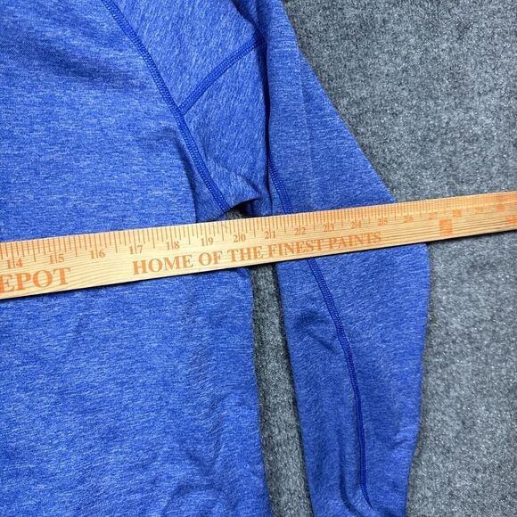 Under Armour Fleece Quarter Zip Mens MD‎ Blue Pullover Long Sleeve Loose Fleece - Picture 7 of 8